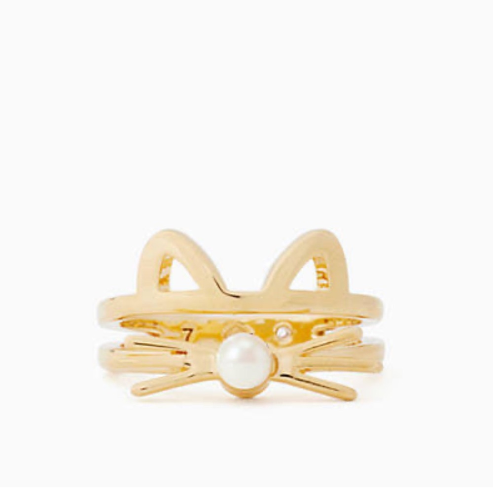 kate spade cat ring 🐱